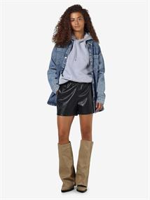 NMANDY PU HW SHORTS WVN NOOS black