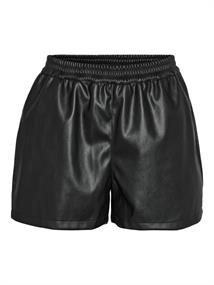NMANDY PU HW SHORTS WVN NOOS black