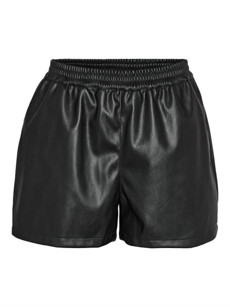 NMANDY PU HW SHORTS WVN NOOS black