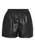 NMANDY PU HW SHORTS WVN NOOS black
