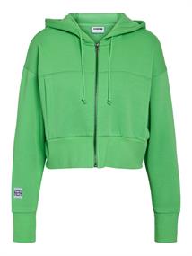 NMARYA L/S ZIP HOODIE JRS irish green
