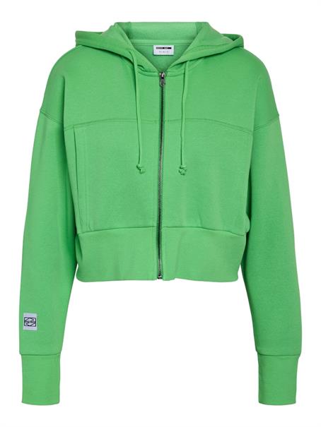 NMARYA L/S ZIP HOODIE JRS irish green
