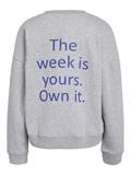 NMARYA O-NECK SWEAT JRS light grey melange