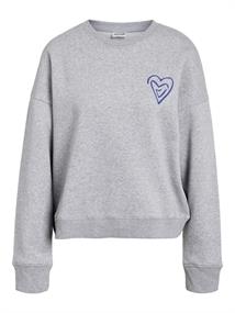 NMARYA O-NECK SWEAT JRS light grey melange