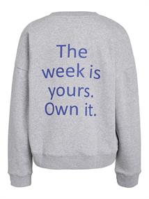 NMARYA O-NECK SWEAT JRS light grey melange