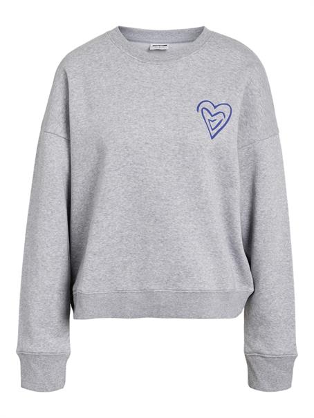 NMARYA O-NECK SWEAT JRS light grey melange