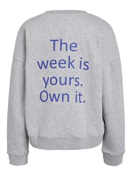 NMARYA O-NECK SWEAT JRS light grey melange