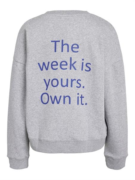 NMARYA O-NECK SWEAT JRS light grey melange