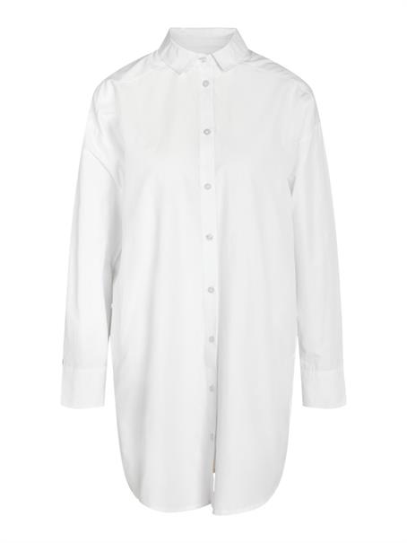 NMASTA L/S SHIRT DRESS FWD bright white