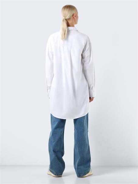 NMASTA L/S SHIRT DRESS FWD bright white