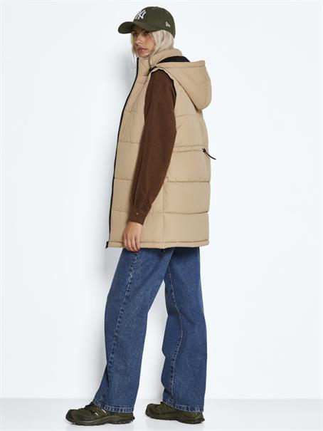 NMAURORA HOOD VEST NOOS hellbraun2