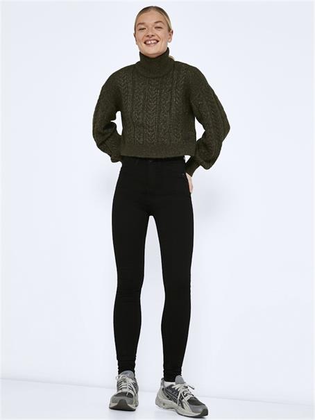NMCALLIE HW SKINNY BLACK JEANS NOOS black denim