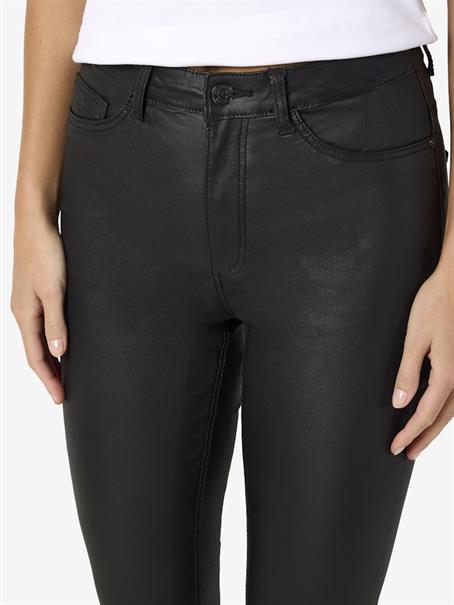 NMCALLIE HW SKINNY COATED PANTS NOOS black