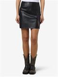 NMCLARA PENNY PU HW SLIT SKIRT NOOS black