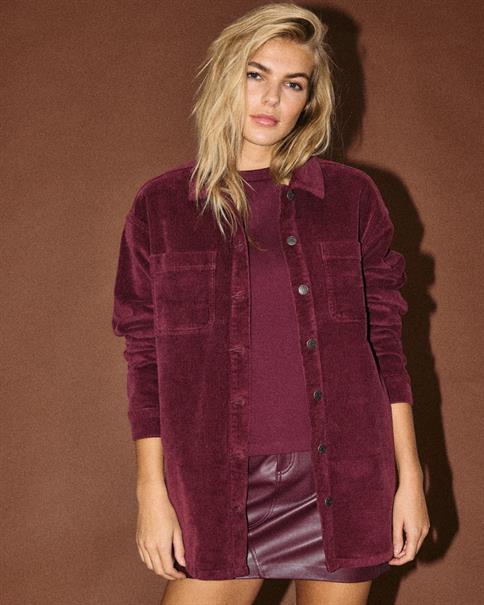 NMCORD ALVA L/S SHACKET NOOS windsor wine
