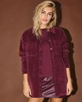NMCORD ALVA L/S SHACKET windsor wine