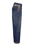 NMCORE NW LEOPATCH WIDE LEG JEAN FO050DB dark blue denim