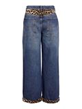NMCORE NW LEOPATCH WIDE LEG JEAN FO050DB dark blue denim
