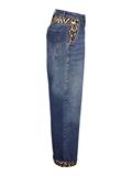 NMCORE NW LEOPATCH WIDE LEG JEAN FO050DB dark blue denim