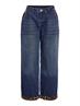 NMCORE NW LEOPATCH WIDE LEG JEAN FO050DB dark blue denim