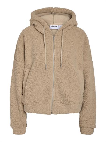 NMCUDDLE CROP HOOD JACKET NOOS white pepper