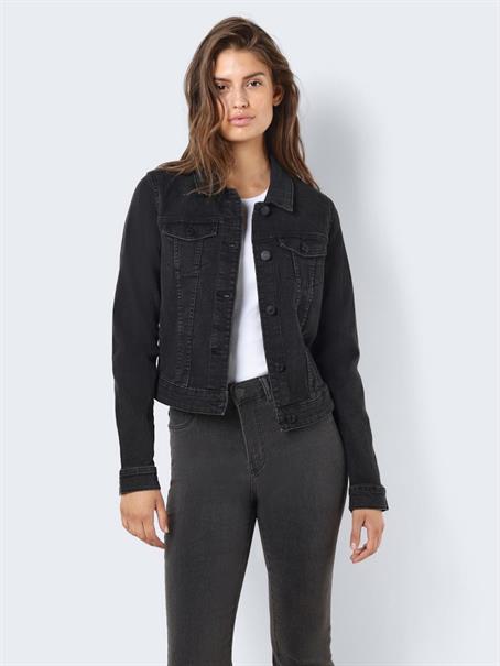 NMDEBRA L/S BLACK DENIM JACKET NOOS black