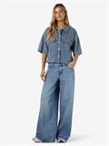NMENZA S/S REG CROP SHIRT MG004MB NOOS medium blue denim