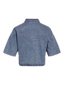 NMENZA S/S REG CROP SHIRT MG004MB NOOS medium blue denim