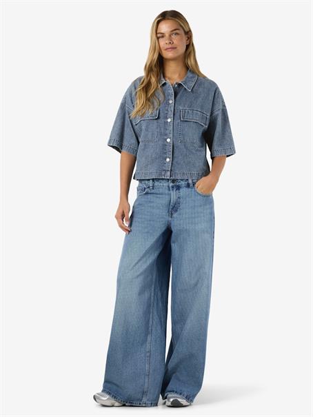 NMENZA S/S REG CROP SHIRT MG004MB NOOS medium blue denim