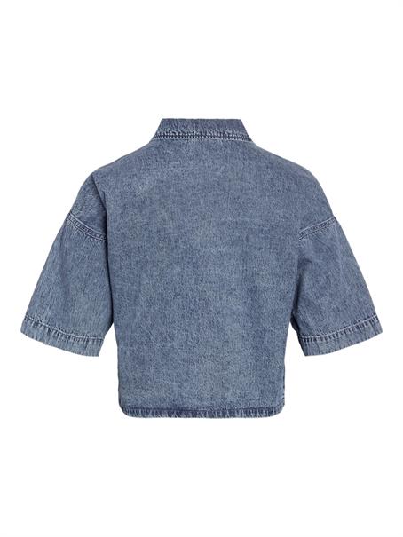 NMENZA S/S REG CROP SHIRT MG004MB NOOS medium blue denim