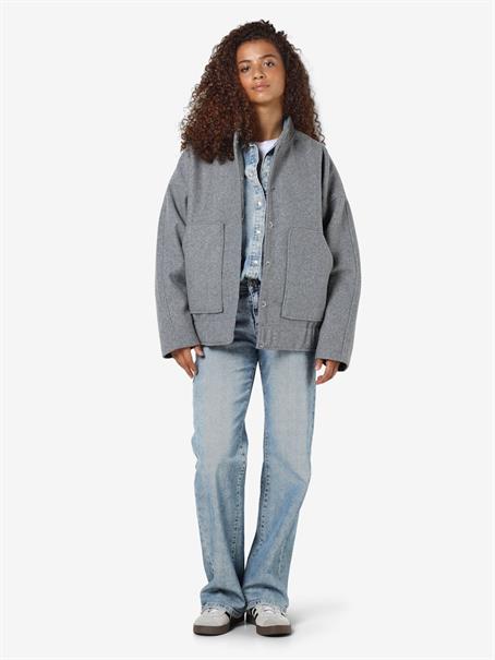 NMHALSTON L/S BOMBER JACKET FWD NOOS light grey melange