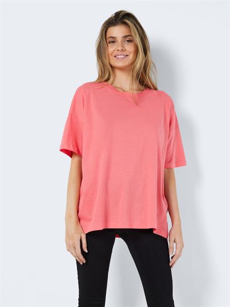 NMIDA S/S O-NECK TOP FWD NOOS sun kissed coral