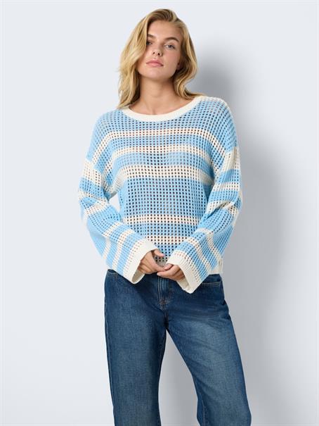 NMJOLA L/S O-NECK KNIT DD sky blue