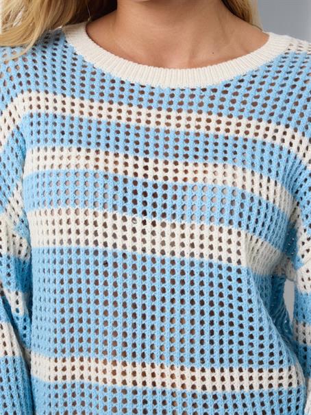 NMJOLA L/S O-NECK KNIT DD sky blue