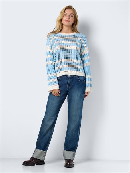 NMJOLA L/S O-NECK KNIT DD sky blue