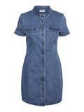 NMJOY S/S DRESS MB S* medium blue denim