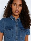 NMJOY S/S DRESS MB S* medium blue denim