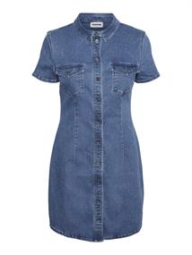 NMJOY S/S DRESS MB S* medium blue denim