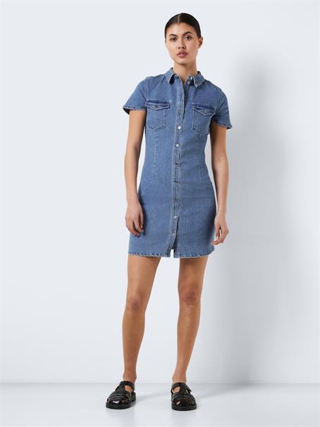 NMJOY S/S DRESS MB S* medium blue denim