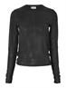 NMJUDITH L/S MESH TOP BG FWD NOOS black