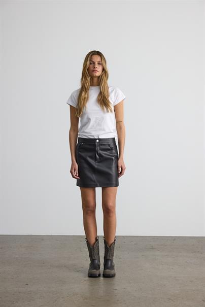 NMKATE NW PU SKIRT NOOS black