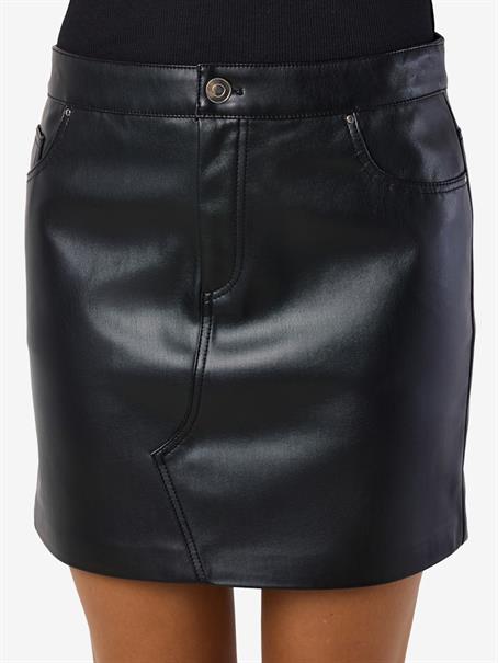 NMKATE NW PU SKIRT NOOS black