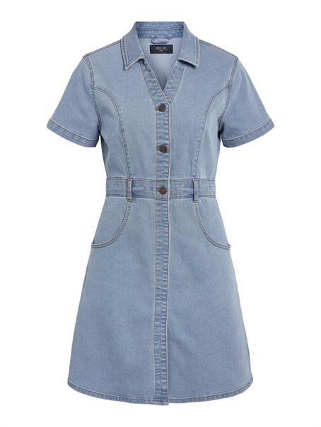NMKENDRA S/S SHORT DRES VI375LB OOTB light blue denim