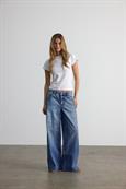 NMKETTIE MW WIDE JEANS VI557MB NOOS medium blue denim