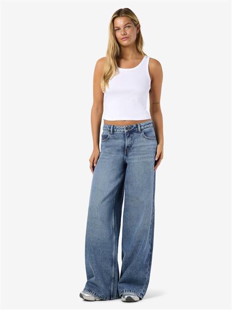 NMKETTIE MW WIDE JEANS VI557MB NOOS medium blue denim