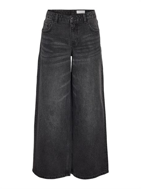 NMKETTIE MW WIDE JEANS VI559BL NOOS black denim
