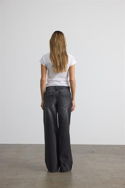 NMKETTIE MW WIDE JEANS VI559BL NOOS black denim