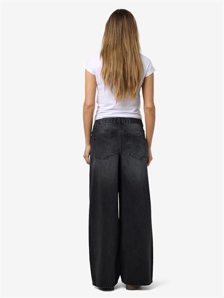 NMKETTIE MW WIDE JEANS VI559BL NOOS black denim
