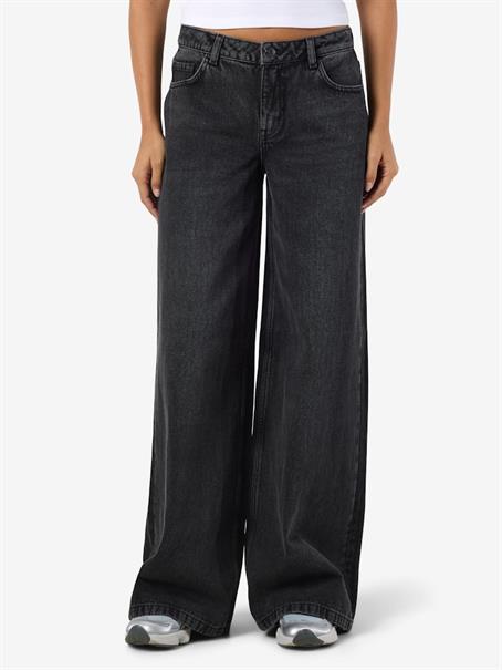 NMKETTIE MW WIDE JEANS VI559BL NOOS black denim