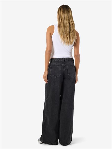 NMKETTIE MW WIDE JEANS VI559BL NOOS black denim